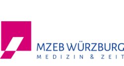 Rosanes, geometrisches Logo mit dem Text MZEB Würzburg - Medizin & Zeit
