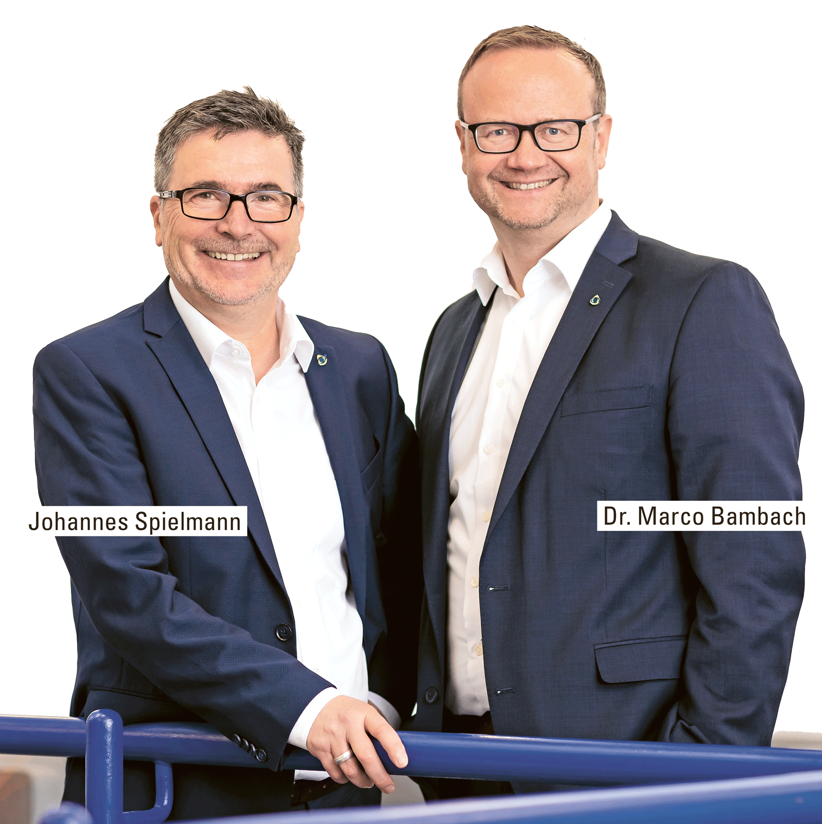 Die Vorstände Johannes Spielmann und Dr. Marco Bambach wünschen viel Freude beim Lesen.