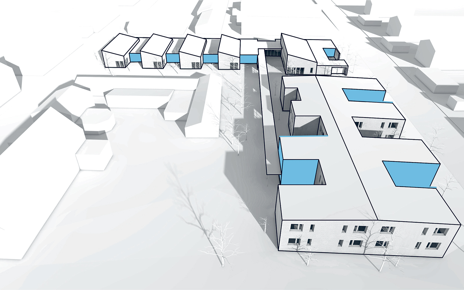 Eine erste virtuelle Skizze von den geplanten neuen Wohnungen.