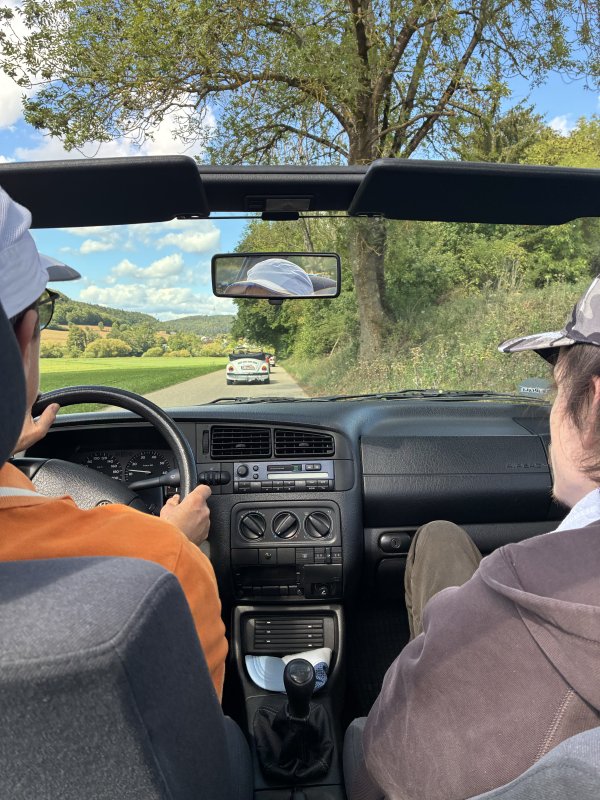 Blick aus dem Cabrio