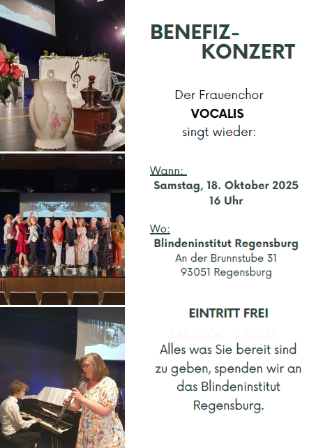 Einladungskarte des Benefizkonzerts am 18.10.