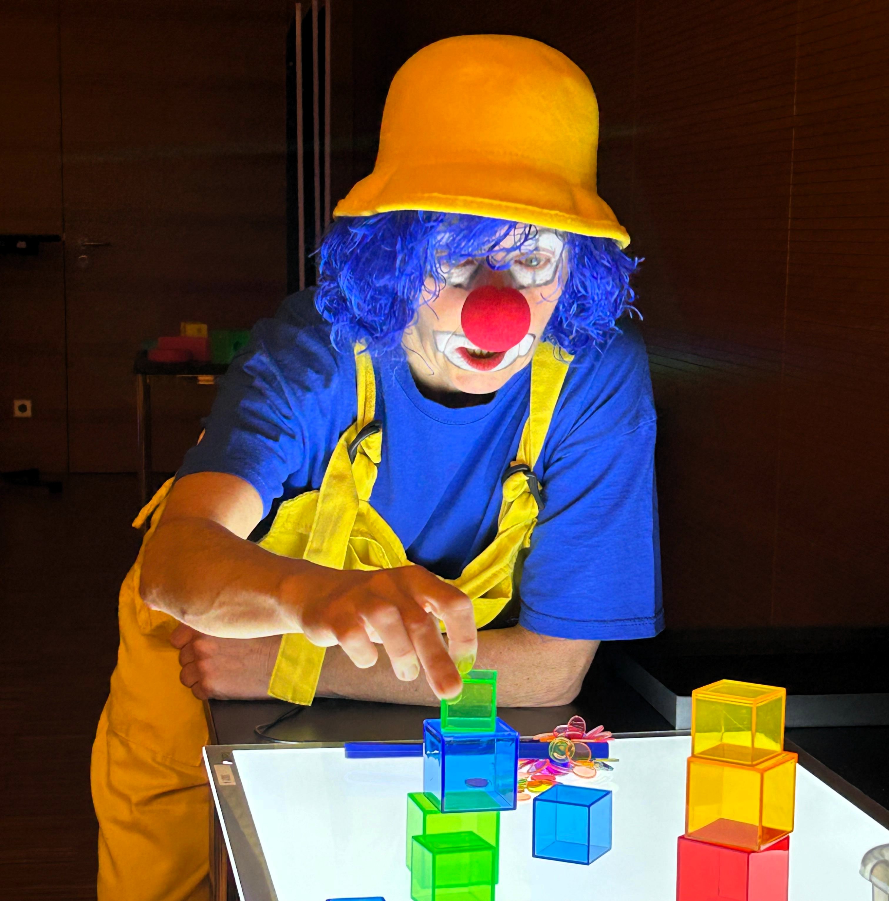 Sehclown mit Sehangebot