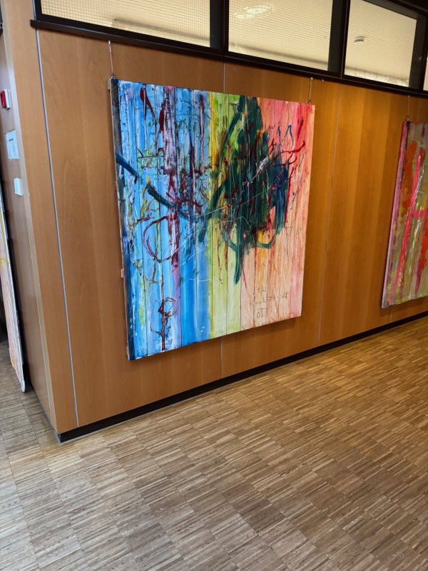 Ein Gemälde aus dem Kunsch-D-Projekt der Schule am Dachsberg.