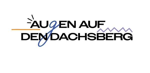 Zu sehen ist der Schriftzug des Logos Augen auf den Dachsberg