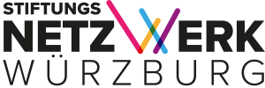 Logo: zeigt die Wortmarke des Stiftungs-Netzwerks Würzburg, das W in Netzwerk ist bunt