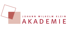 Logo, welches aus zwei Vierecken und der Aufschrift Johann Wilhelm Klein Akademie besteht
