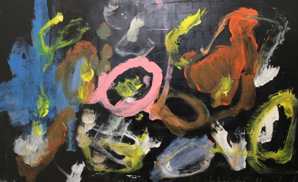 Ein Gemälde aus dem Kunsch-D-Projekt der Schule am Dachsberg.