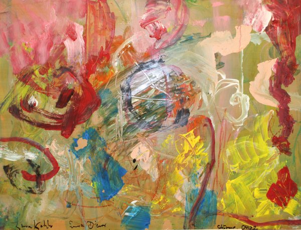 Ein Gemälde aus dem Kunsch-D-Projekt der Schule am Dachsberg.