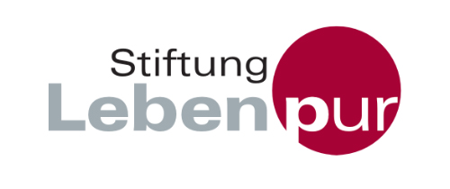 Das Logo der Stiftung Leben pur.